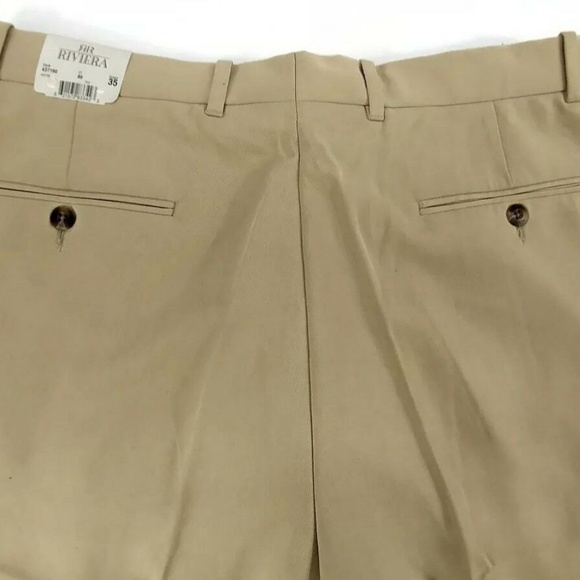 Riviera Sport Sir Gawain Mens Tan 50% Rayon Pants - Picture 7 of 8